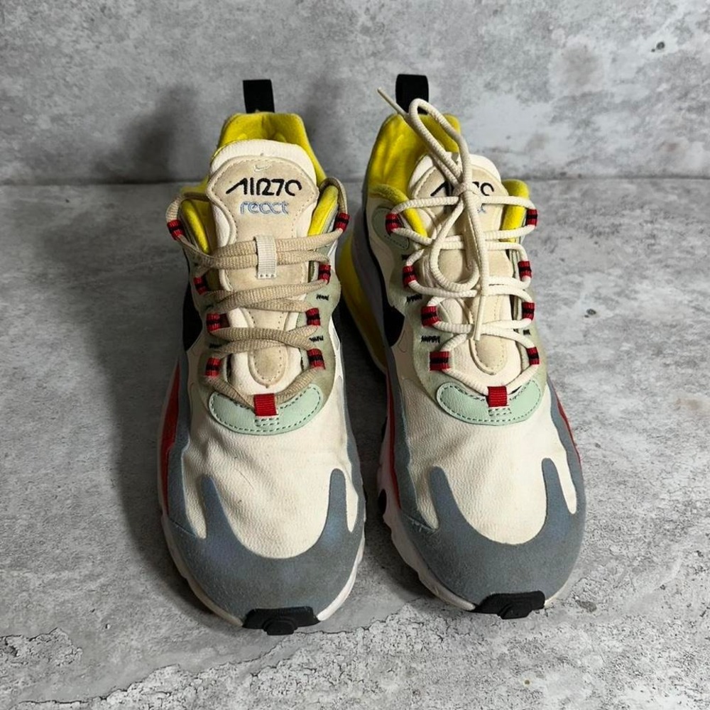 Nike Air Max 270 React Bauhaus Sneakers Women's Size 8 White Athletic sneakers - Picture 3 of 7